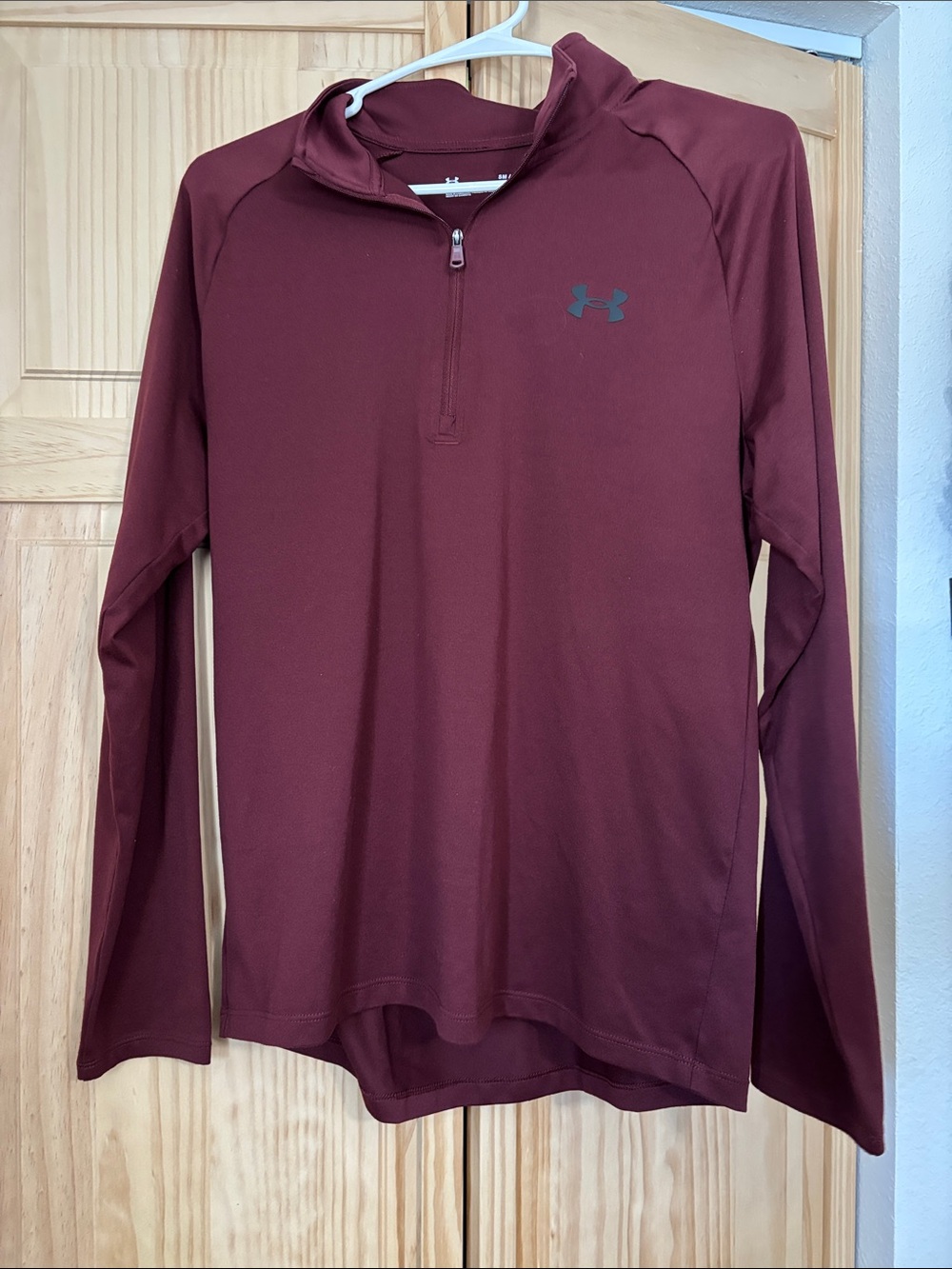 Under Armour Maroon Quarter-Zip Athletic Top